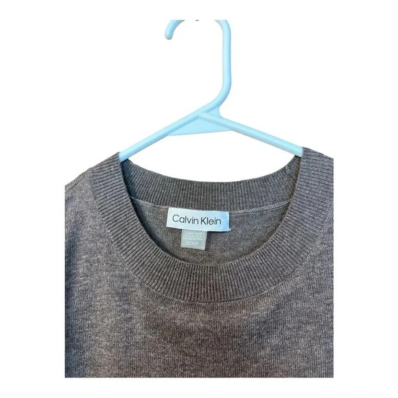 Calvin Klein Wool Blend Two Piece Sweater Dress in Soft Brown Women’s Si… - Picture 8 of 9